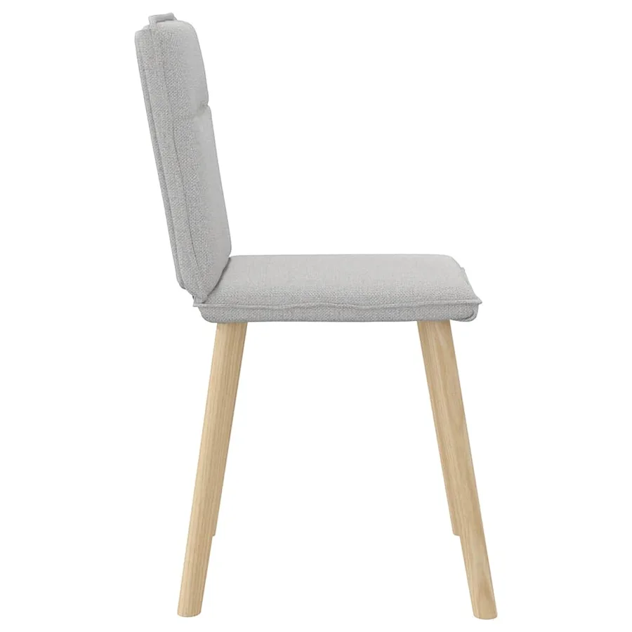 Chaises à manger lot de 2 gris nuage tissu - 5