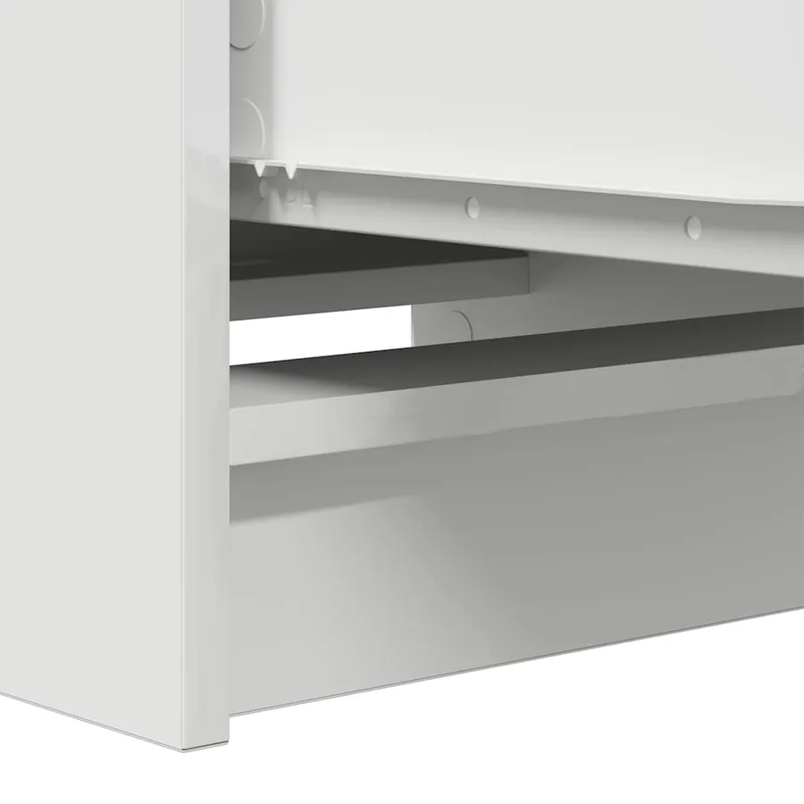 Buffet blanc 37,5x35x99 cm bois d'ingénierie - 10