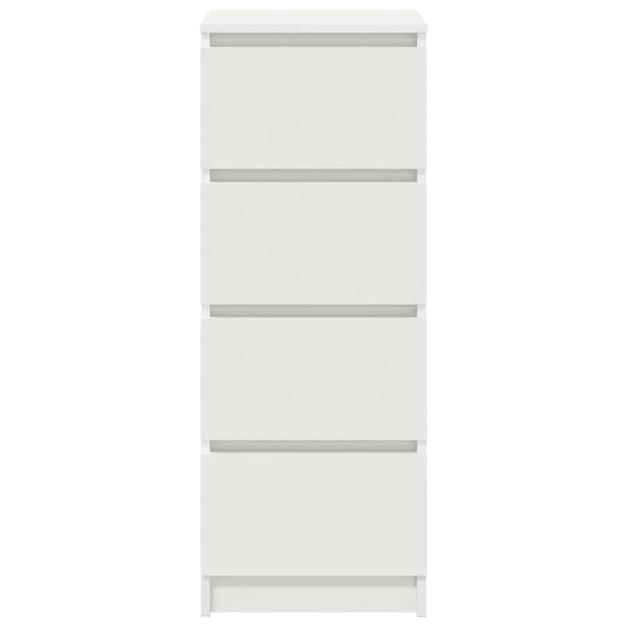 Buffet blanc 37,5x35x99 cm bois d'ingénierie - 6
