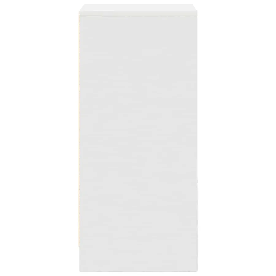 Buffet blanc 37,5x35x99 cm bois d'ingénierie - 7