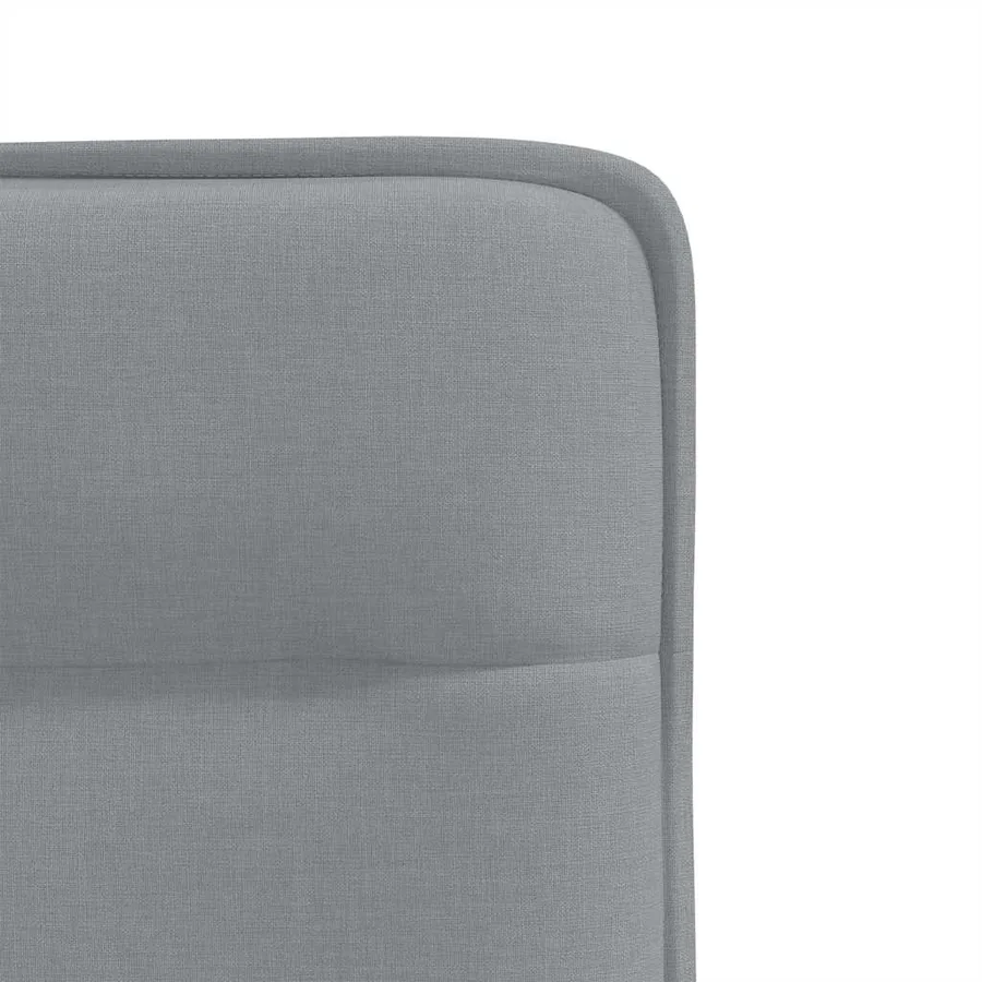 Chaises à manger lot de 6 gris clair tissu - 7