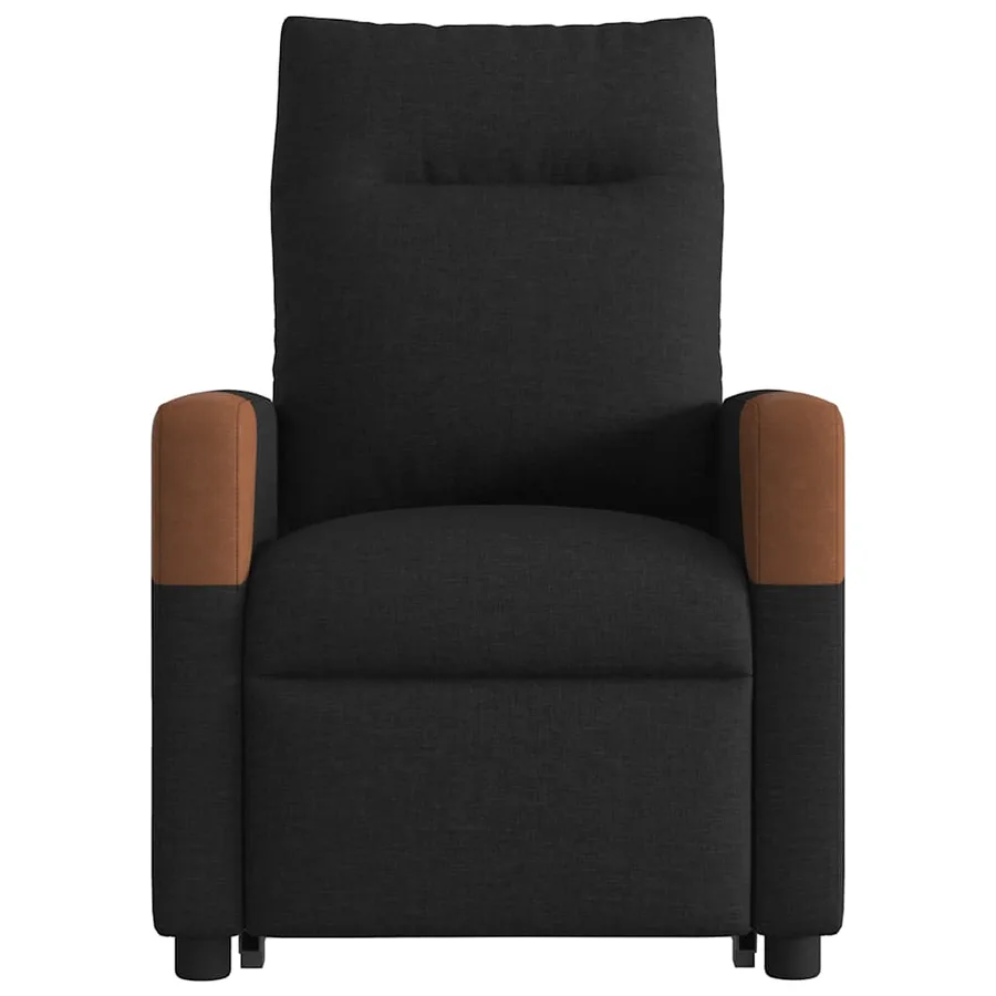 Fauteuil inclinable électrique noir tissu - 5