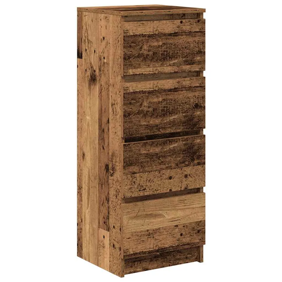 Buffet vieux bois 37,5x35x99 cm bois d'ingénierie - 2
