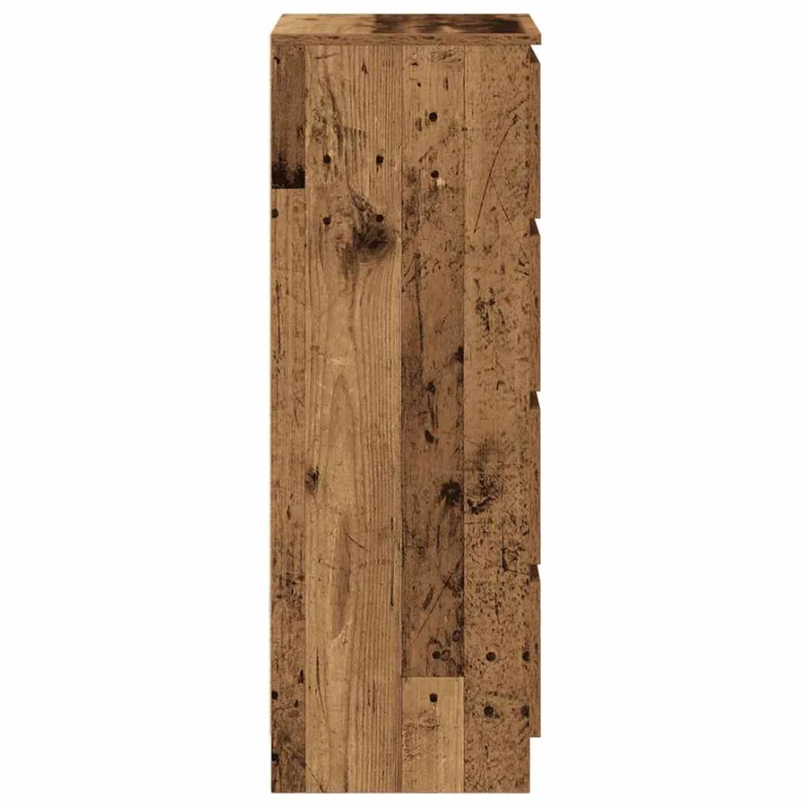 Buffet vieux bois 37,5x35x99 cm bois d'ingénierie - 7