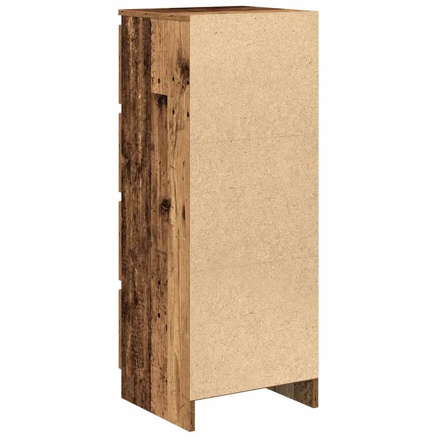 Buffet vieux bois 37,5x35x99 cm bois d'ingénierie - 8