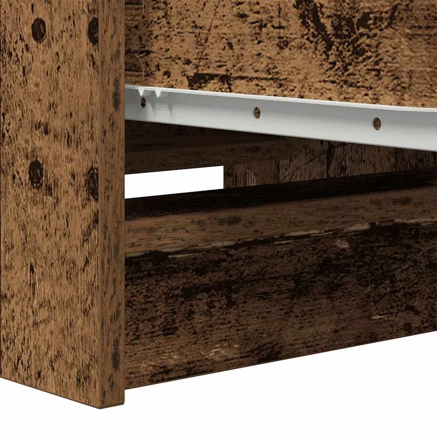 Buffet vieux bois 37,5x35x99 cm bois d'ingénierie - 9