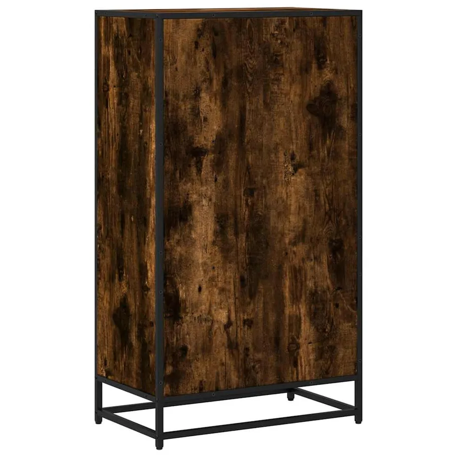Bibliothèque chêne fumé 60x35x107,5 cm bois d'ingénierie - 6
