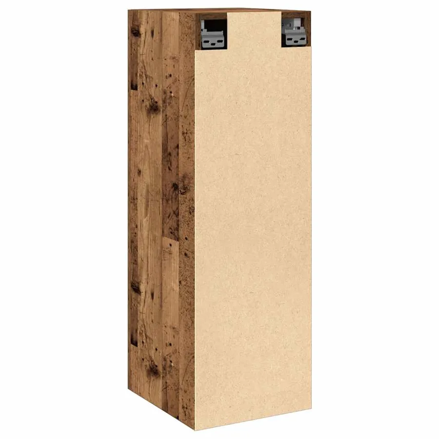 Meuble mural vieux bois 30,5x30x90 cm bois d'ingénierie - 6