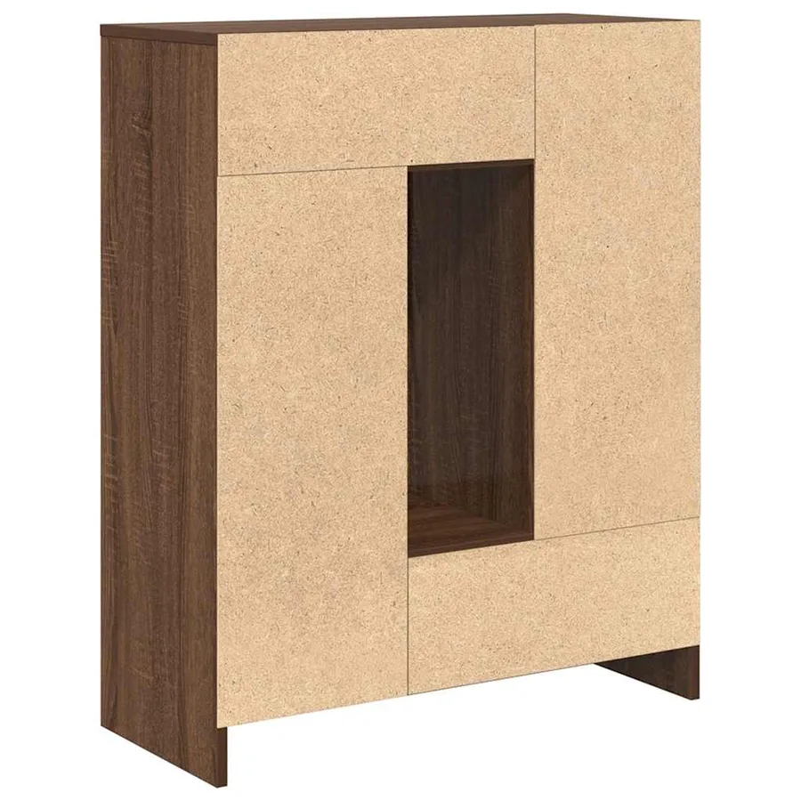 Buffet avec tiroirs et portes chêne marron 73x31x90 cm - 8