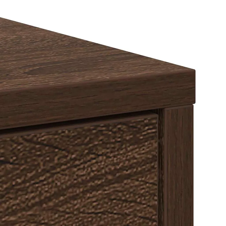 Buffet avec tiroirs et portes chêne marron 73x31x90 cm - 9