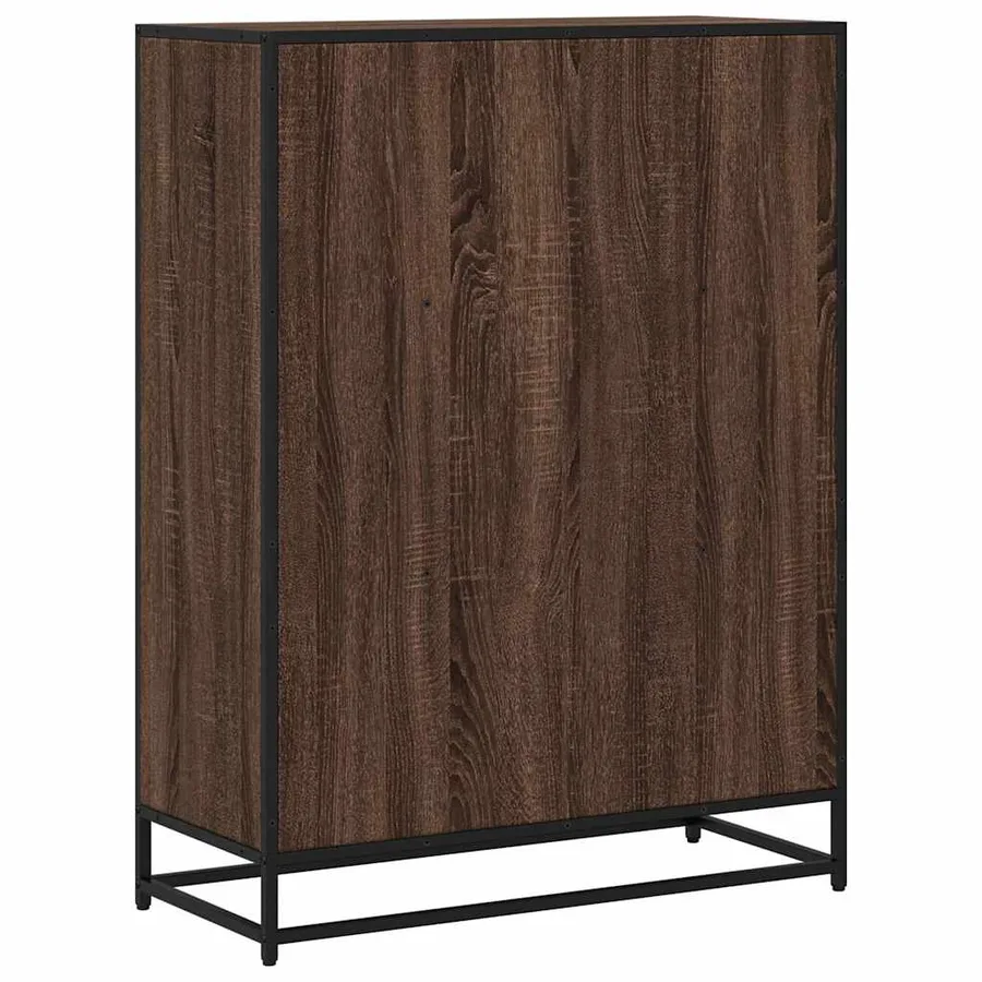 Bibliothèque chêne marron 80,5x35x107,5 cm bois d'ingénierie - 6