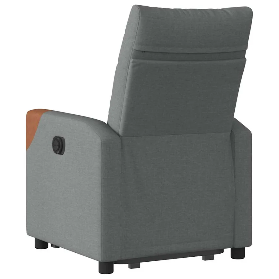 Fauteuil inclinable Gris foncé Tissu - 7