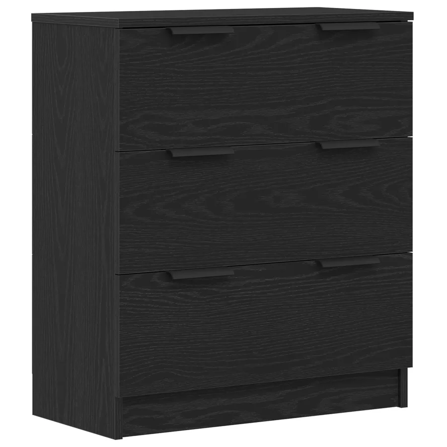 Buffet 3 pcs Chêne noir 180 x 30 x 70 cm Bois d'ingénierie - 6