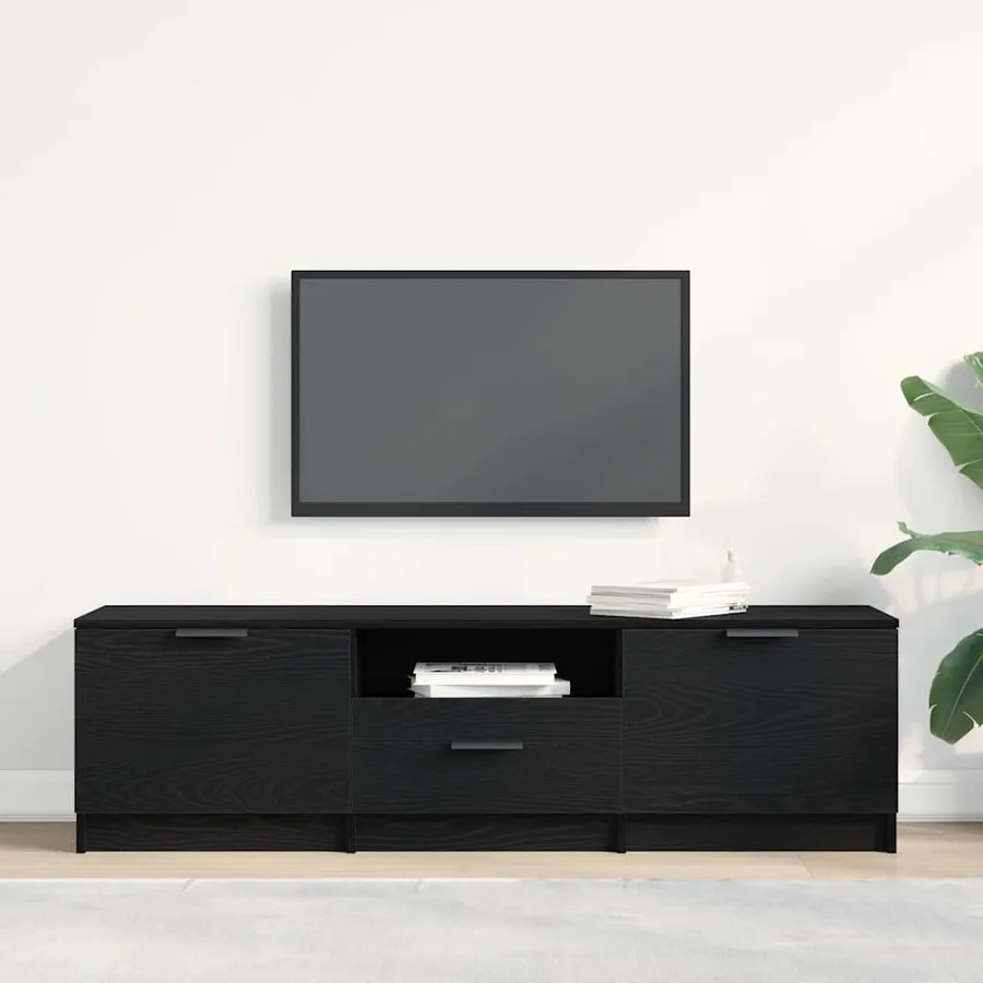 Meuble TV avec tiroir 140 x 35 x 40 cm Bois d'ingénierie - 4