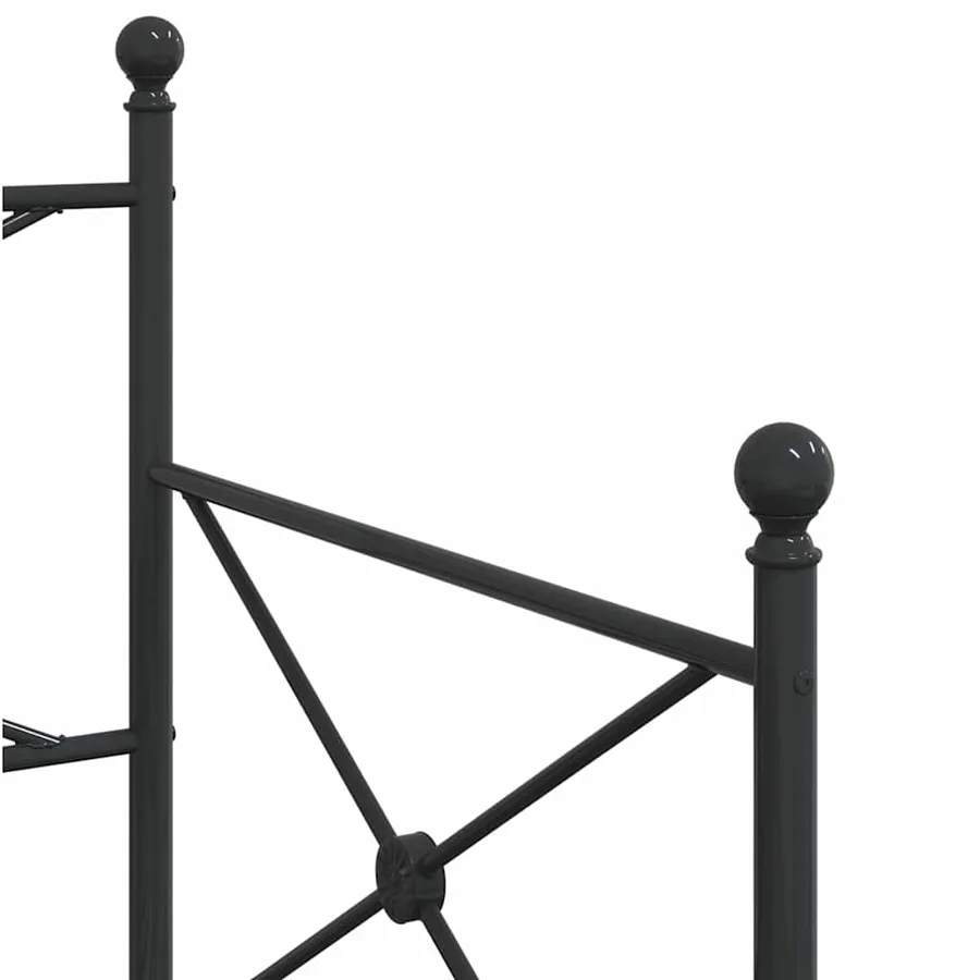 Lit de jour avec gigogne sans matelas noir 90x200 cm acier - 10