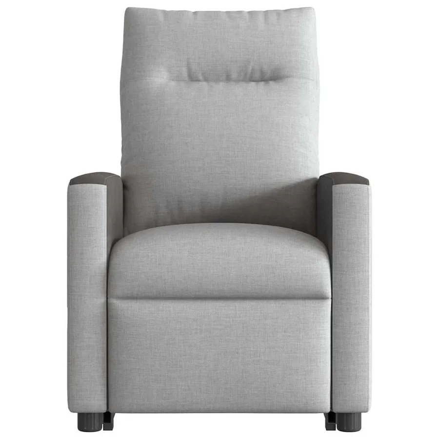 Fauteuil inclinable gris nuage tissu - 5