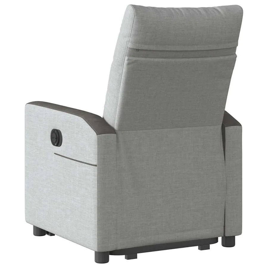 Fauteuil inclinable gris nuage tissu - 7