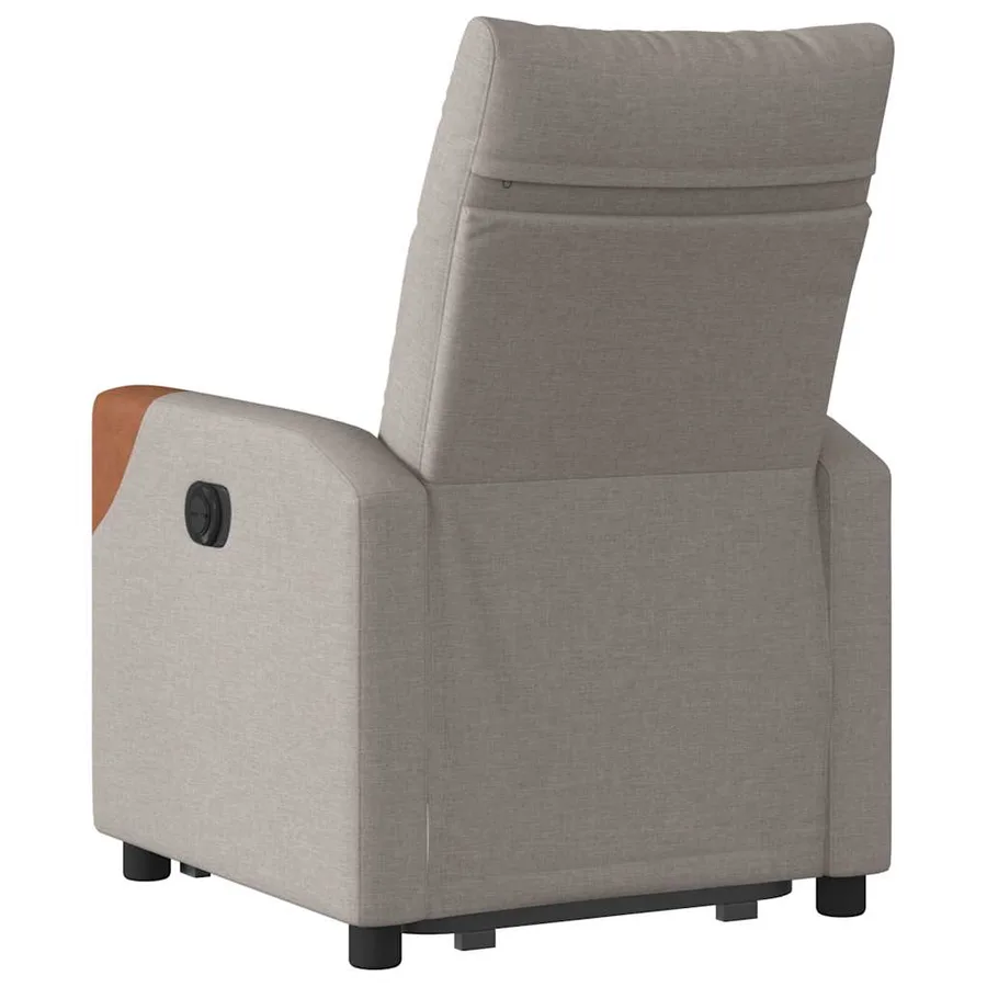Fauteuil inclinable taupe tissu - 7