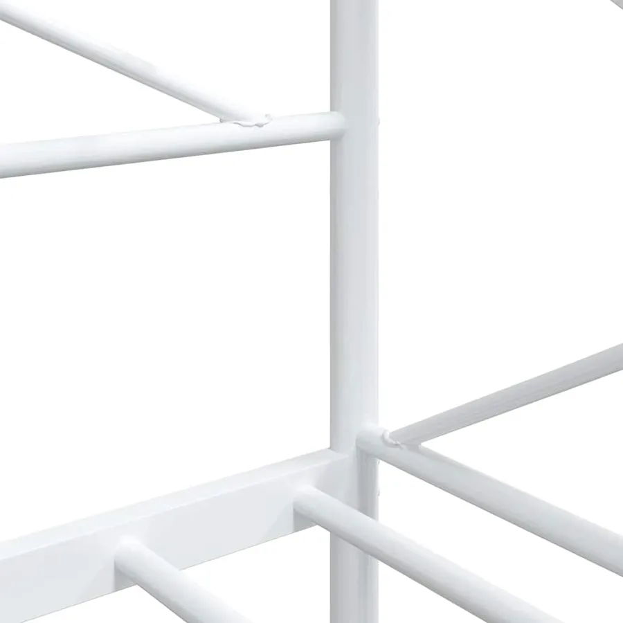 Lit de repos sans matelas blanc 90x200 cm acier - 10