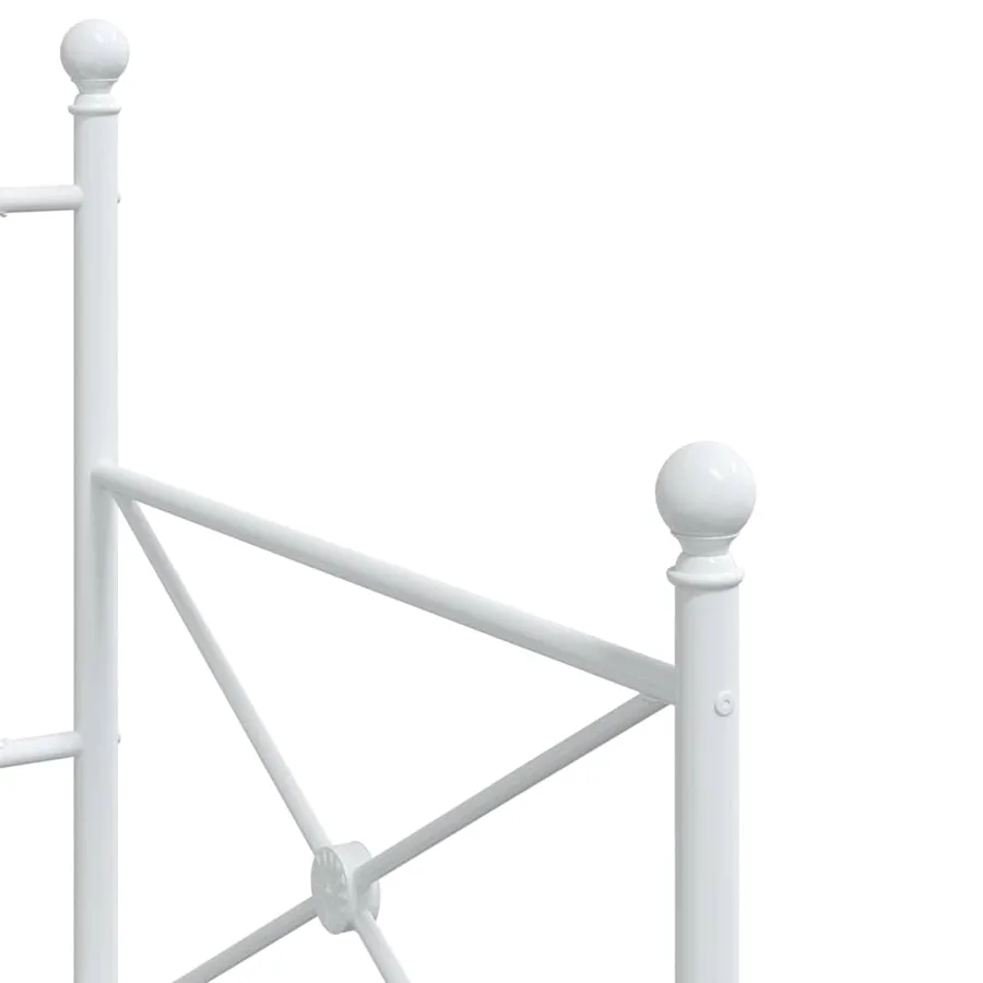 Lit de repos sans matelas blanc 90x200 cm acier - 8