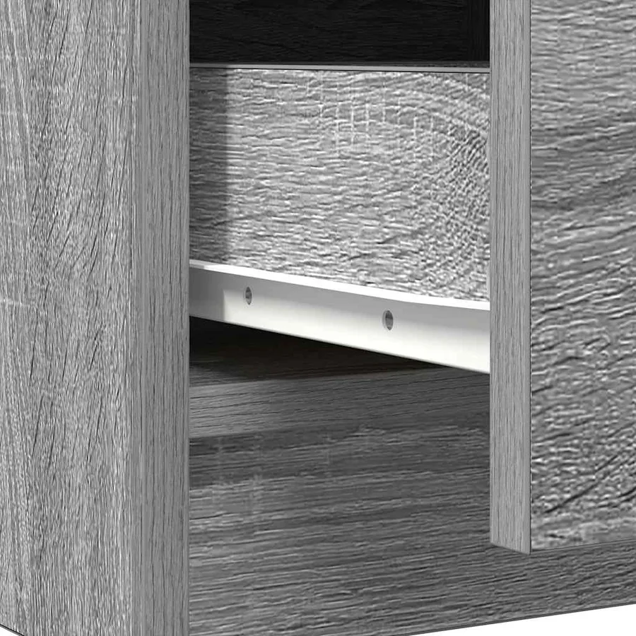 Buffet avec tiroirs sonoma gris 71x35x84 cm bois d'ingénierie - 12