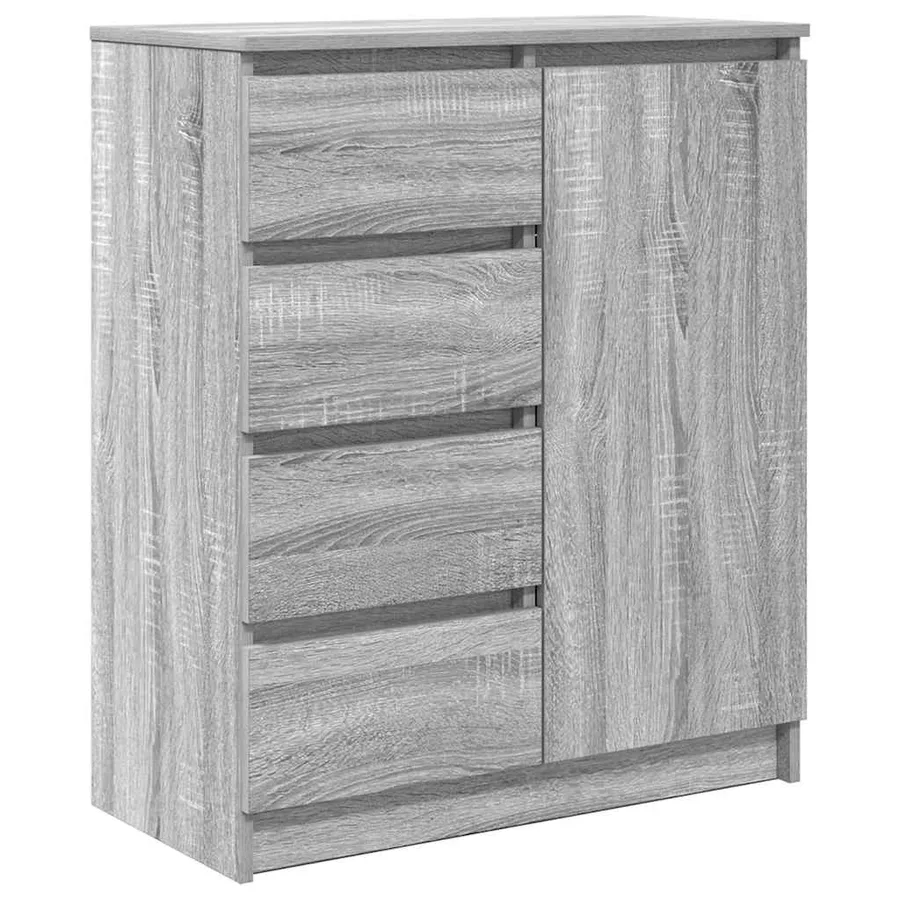 Buffet avec tiroirs sonoma gris 71x35x84 cm bois d'ingénierie - 2