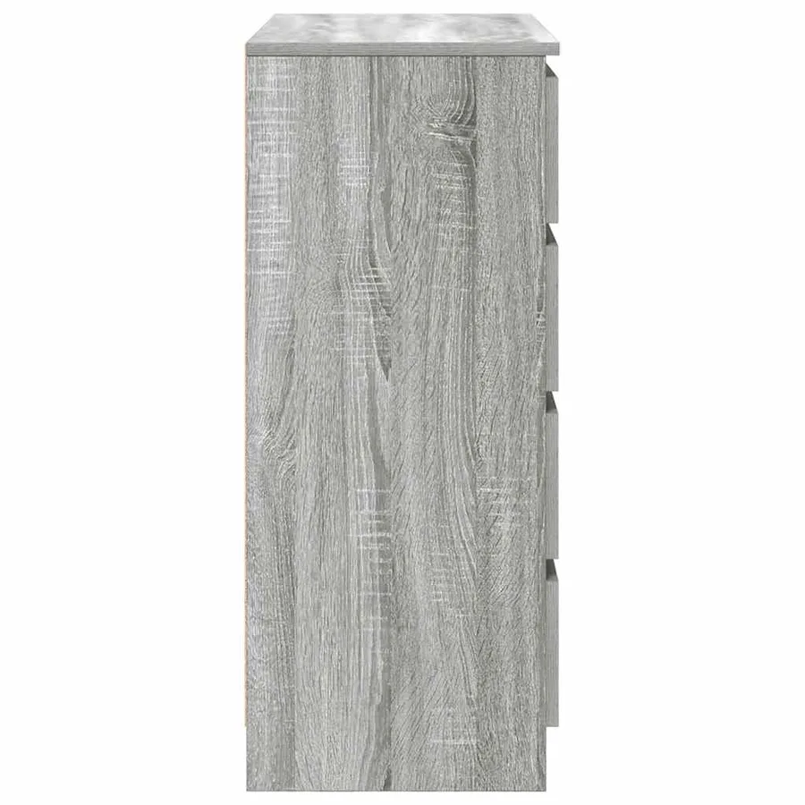 Buffet avec tiroirs sonoma gris 71x35x84 cm bois d'ingénierie - 7