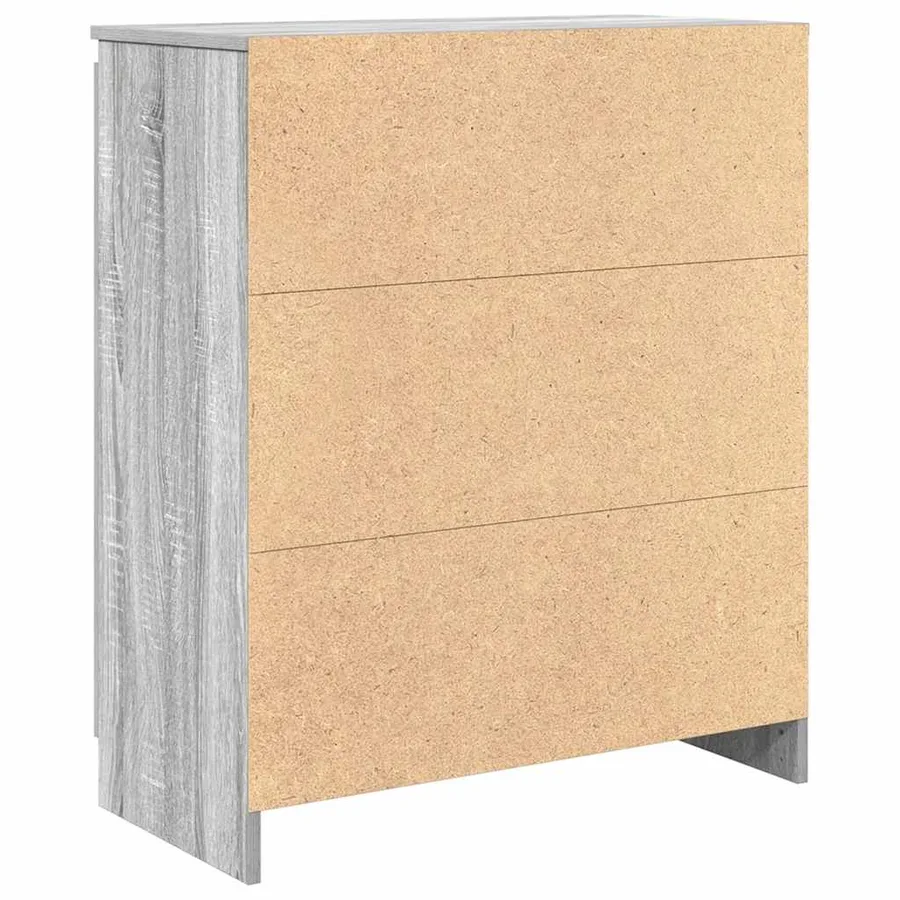 Buffet avec tiroirs sonoma gris 71x35x84 cm bois d'ingénierie - 8