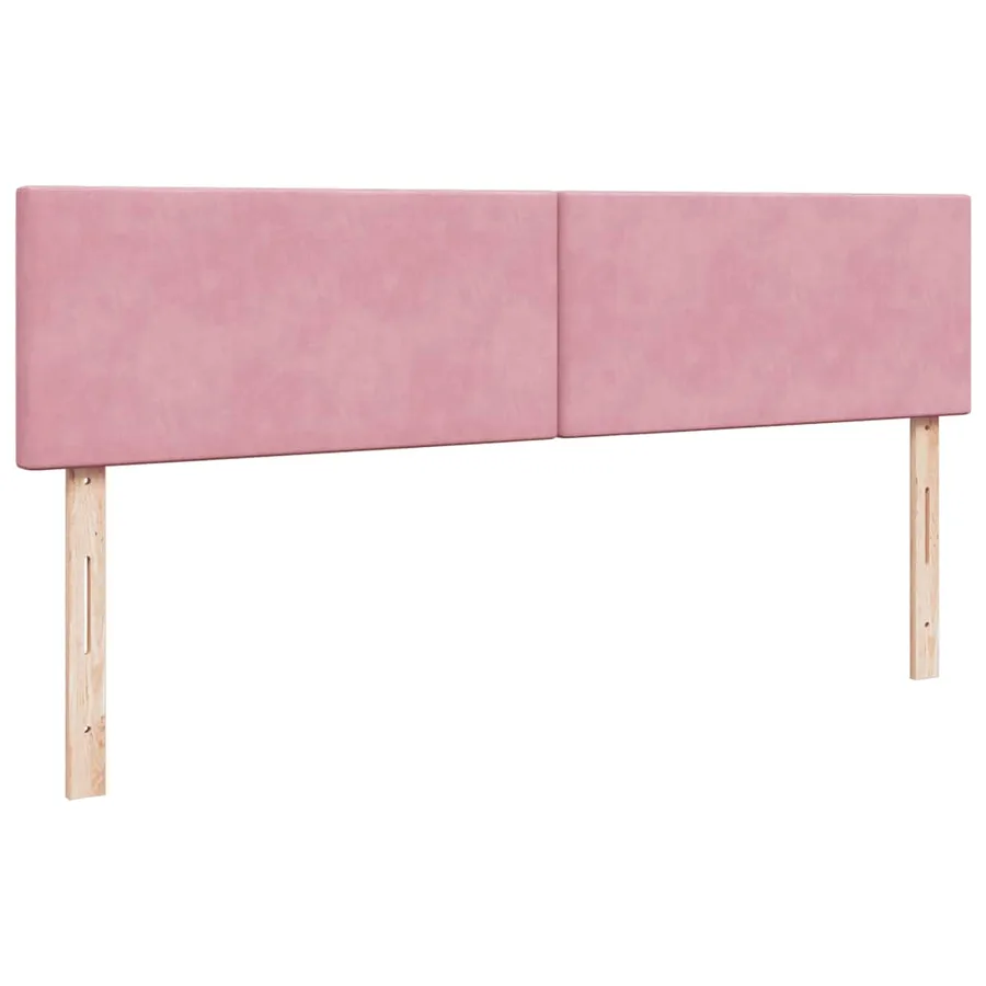 Cadre de lit ottoman avec matelas rose 200x200 cm velours - 11