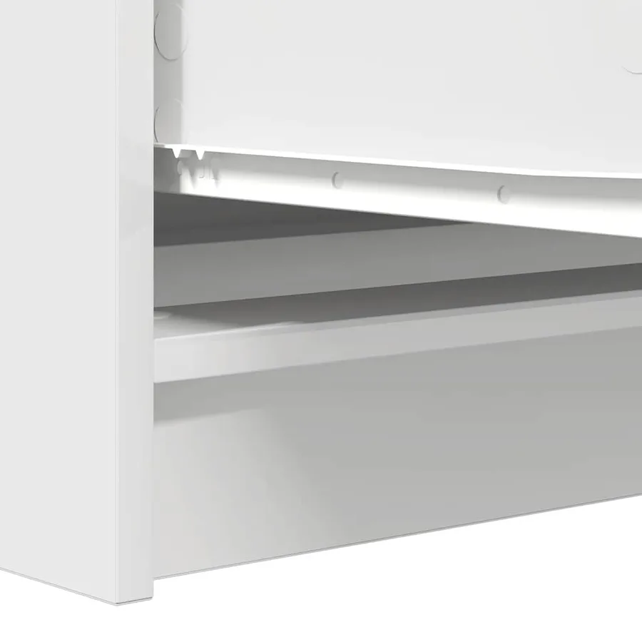 Buffet blanc 100x35x76 cm bois d'ingénierie - 10