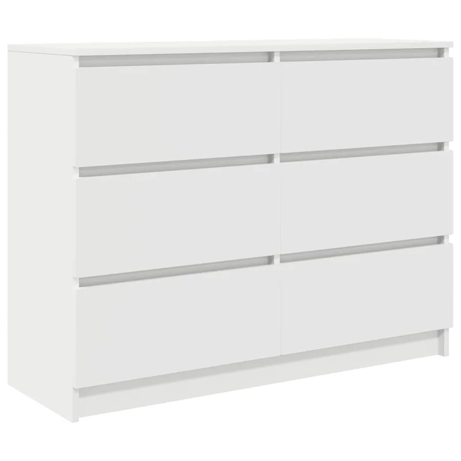 Buffet blanc 100x35x76 cm bois d'ingénierie - 2