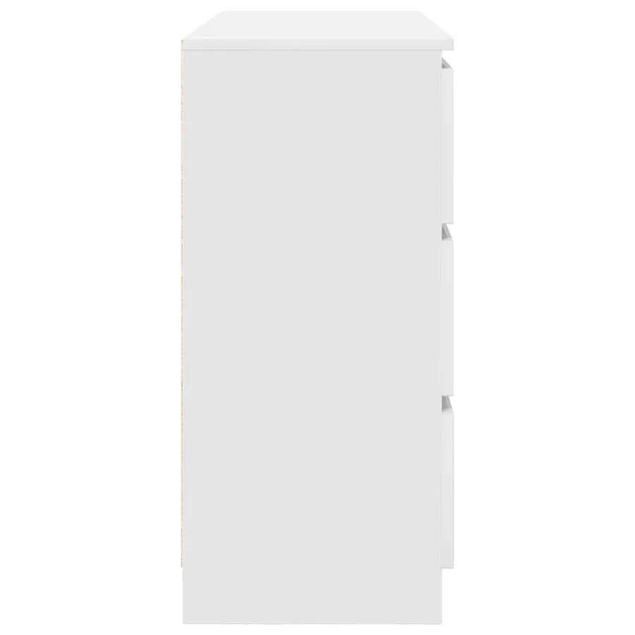 Buffet blanc 100x35x76 cm bois d'ingénierie - 7
