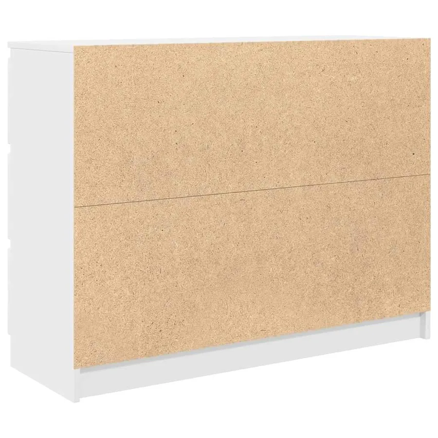 Buffet blanc 100x35x76 cm bois d'ingénierie - 8