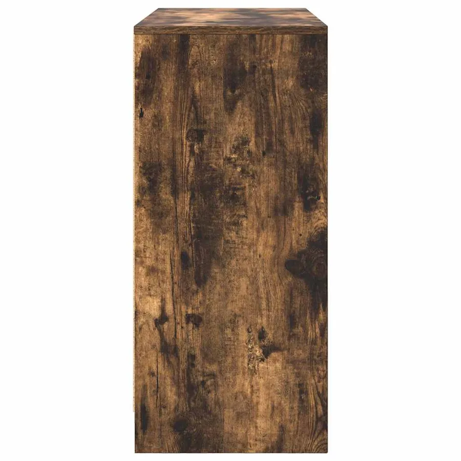 Buffet chêne fumé 85x34x76 cm bois d'ingénierie - 7