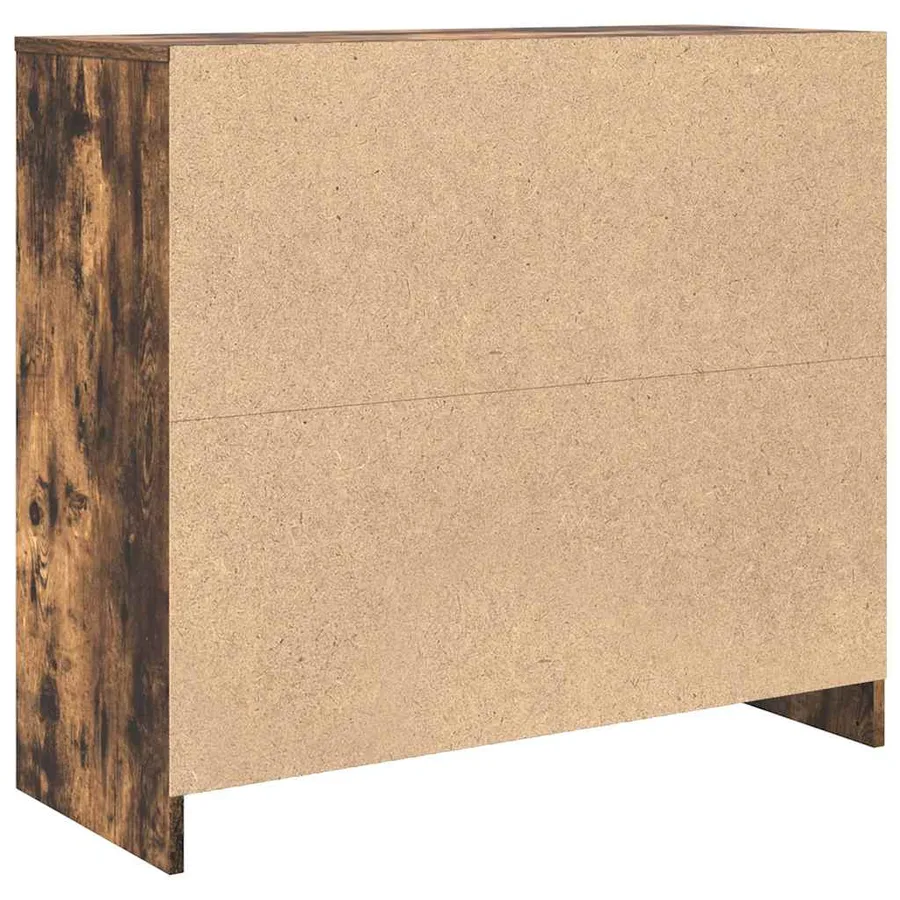 Buffet chêne fumé 85x34x76 cm bois d'ingénierie - 8