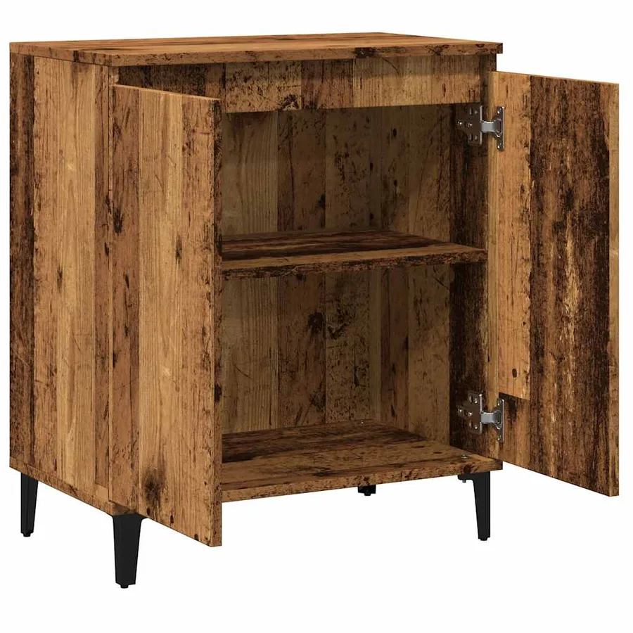 Buffet vieux bois 60x35x70 cm bois d'ingénierie - 7