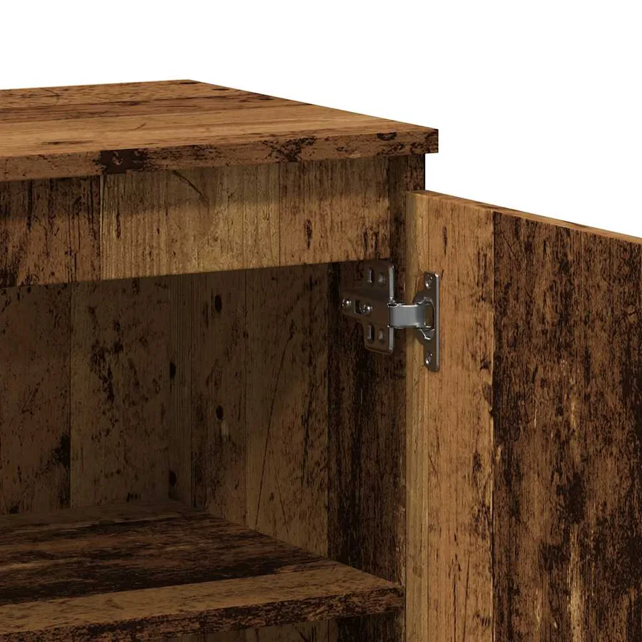 Buffet vieux bois 60x35x70 cm bois d'ingénierie - 8