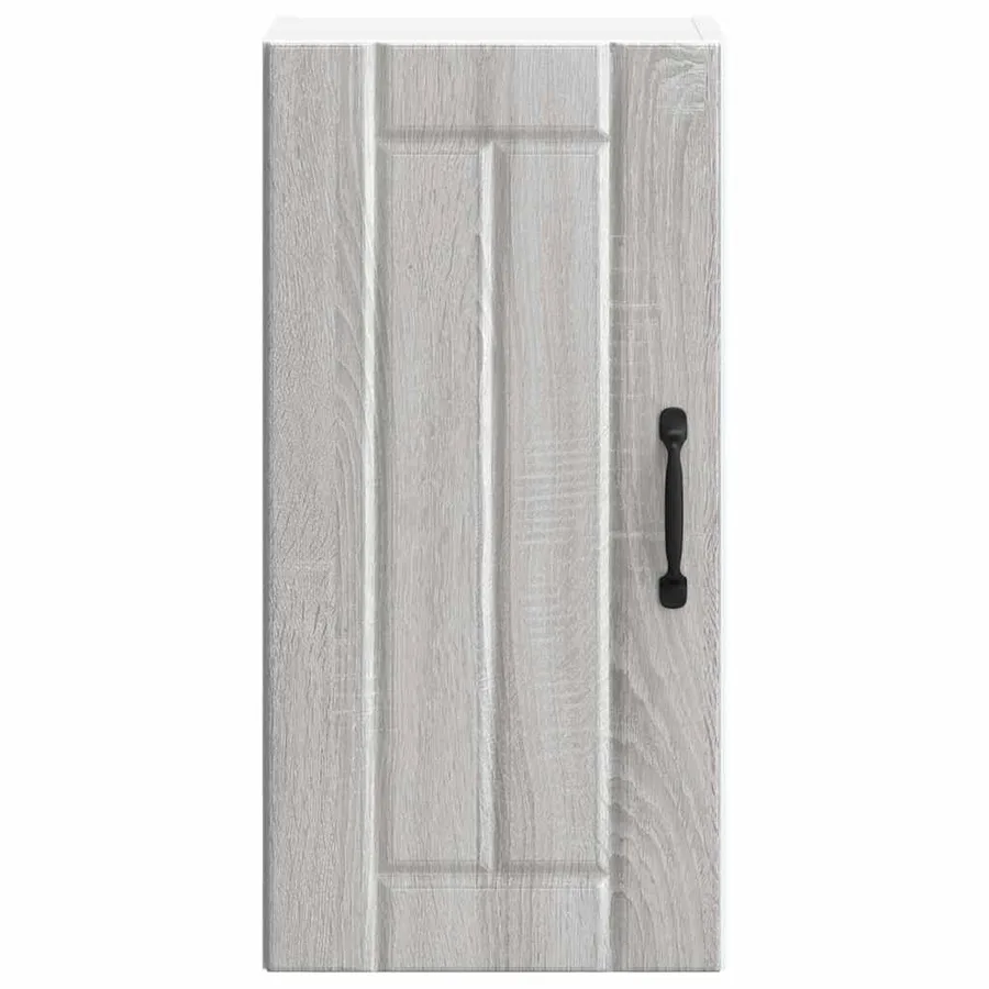 Armoire murale de cuisine Lucca sonoma gris bois ingénierie - 4