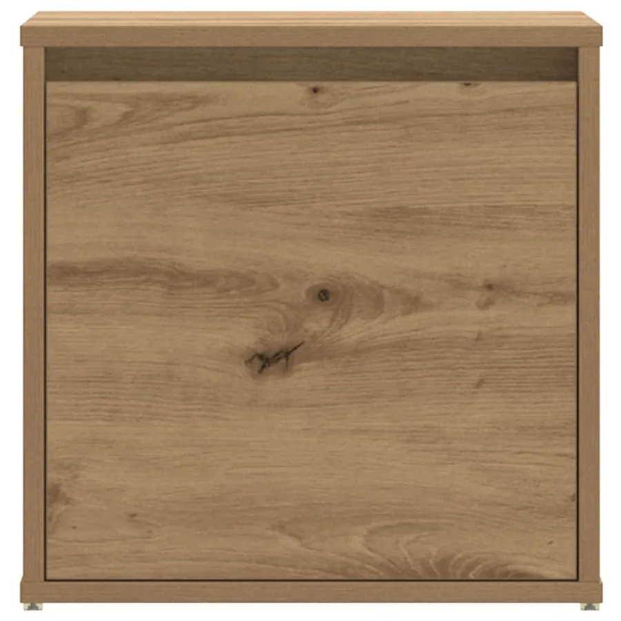 Tiroir boîte chêne artisanal 40,5x40x40 cm bois d'ingénierie - 4