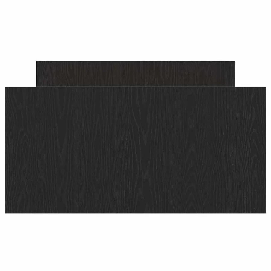 Cadre de lit Chêne noir 203 x 103 x 50 cm Bois d'ingénierie - 6