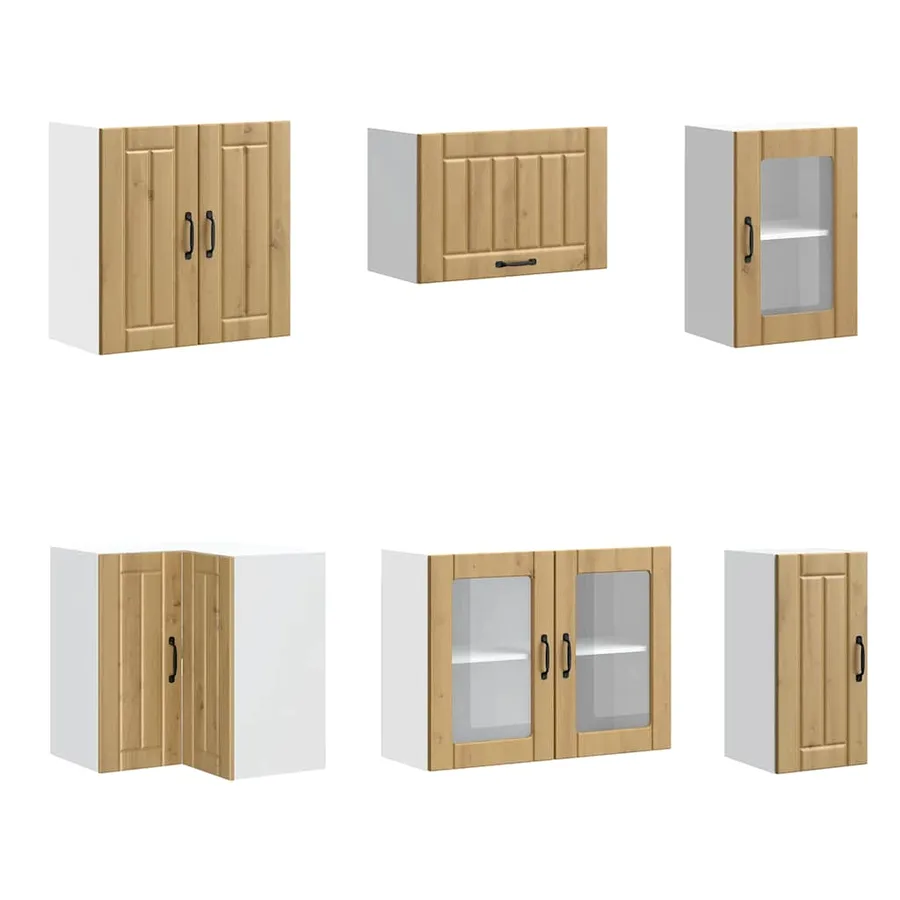 Ensemble d'armoires de cuisine 11 pcs Lucca bois d'ingénierie - 5