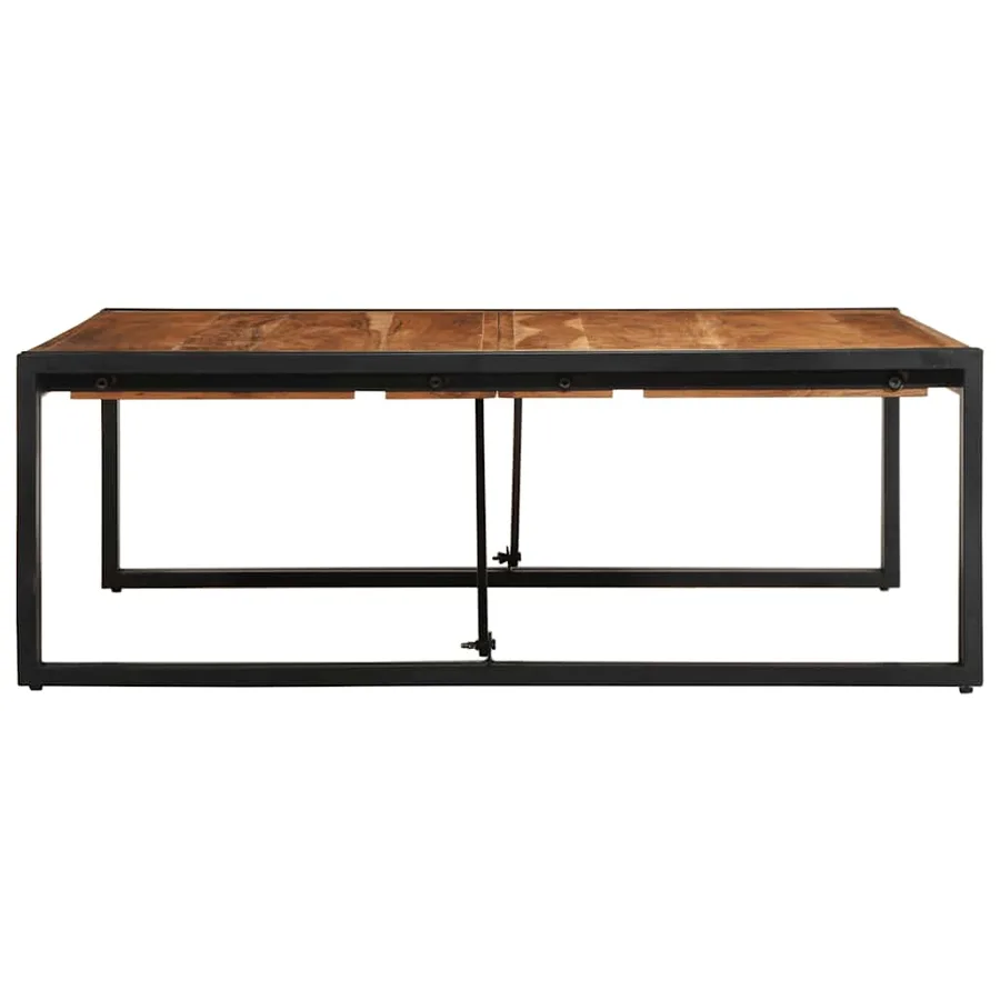 Table basse 100x100x35 cm bois massif acacia - 3