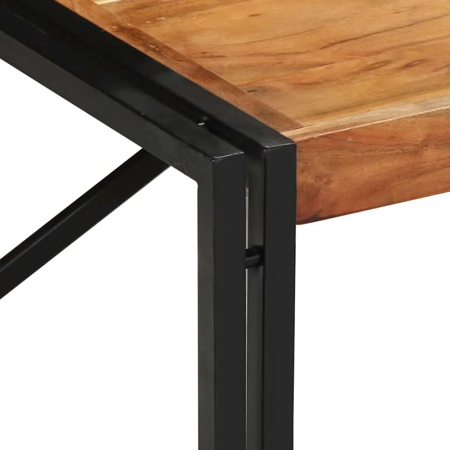 Table basse 100x100x35 cm bois massif acacia - 5