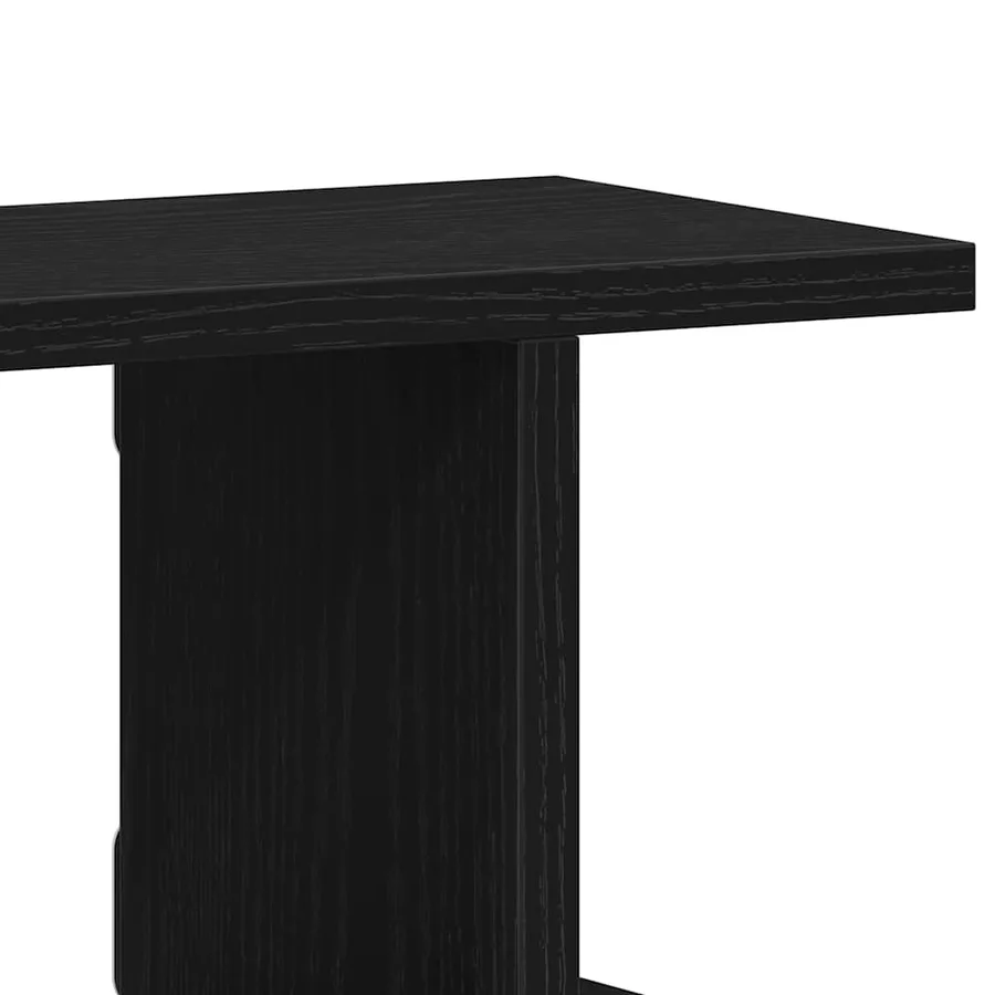 Étagères murales 2 pcs chêne noir 75x18x20 cm bois d'ingénierie - 9