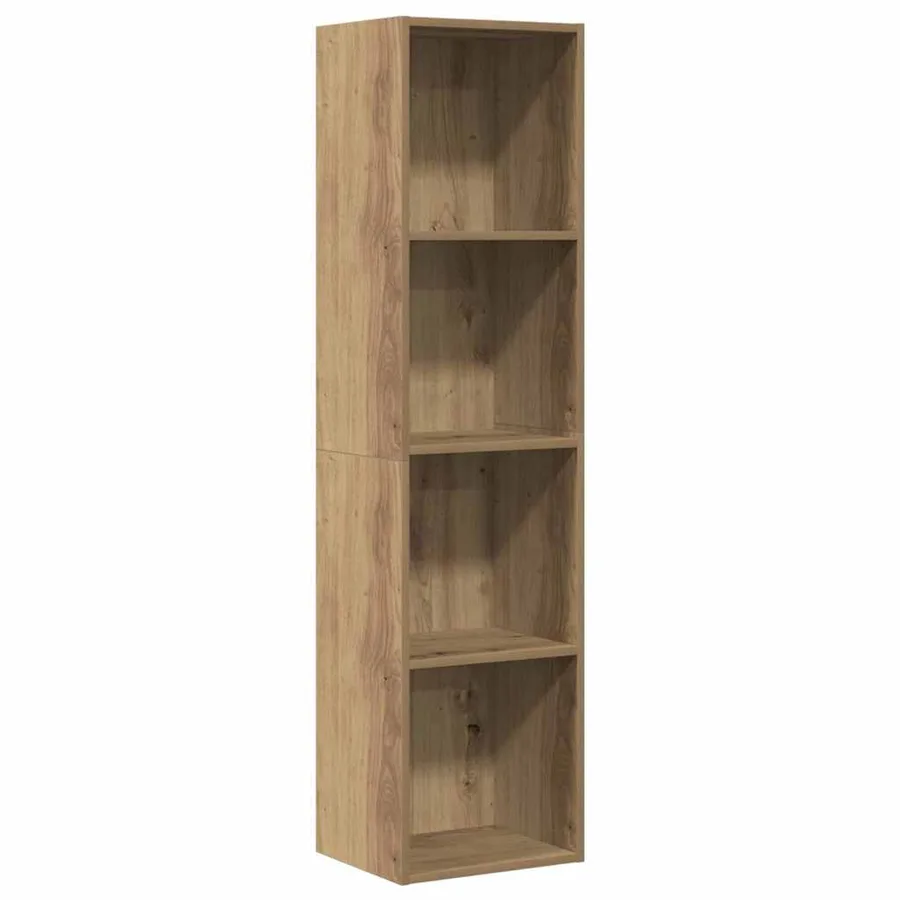 Bibliothèque/Meuble TV chêne artisanal 36x30x143 cm - 2