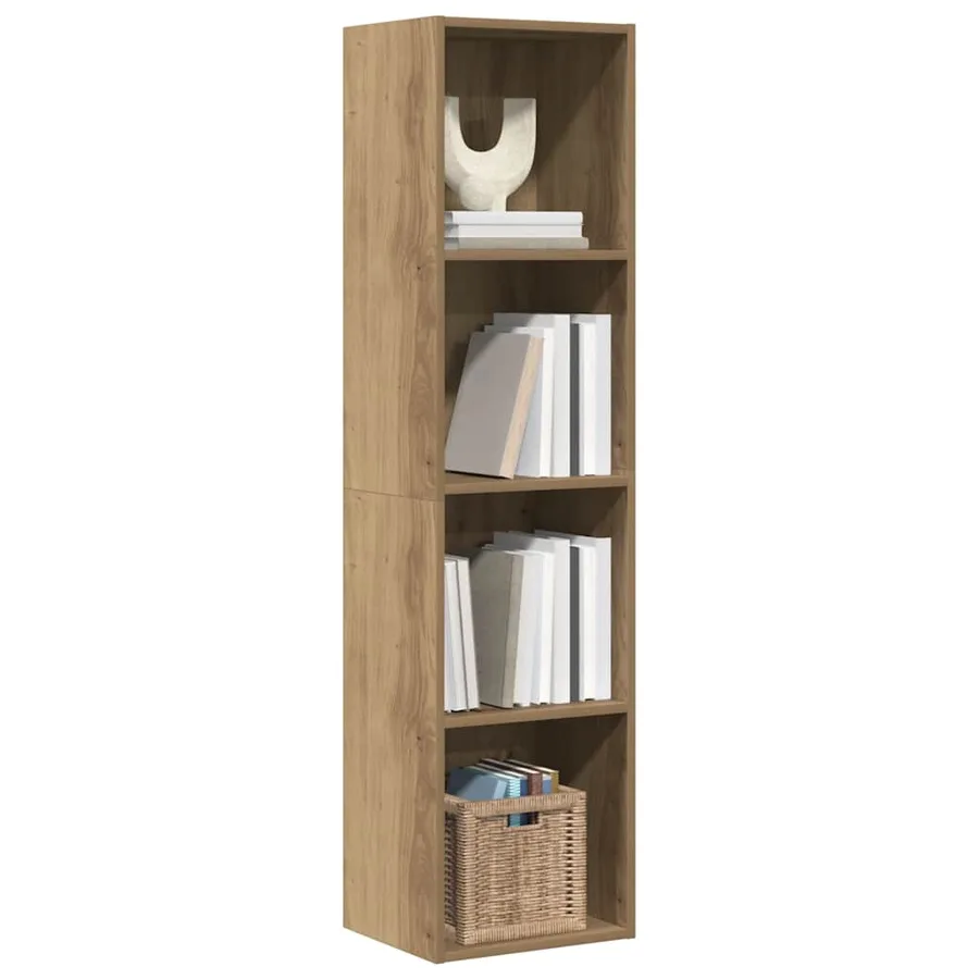 Bibliothèque/Meuble TV chêne artisanal 36x30x143 cm - 4