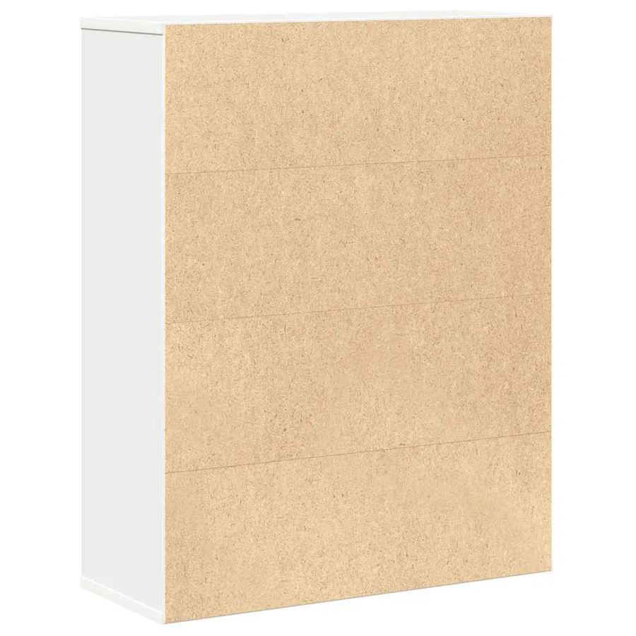 Bibliothèque blanc 60x24x76,5 cm bois d'ingénierie - 7