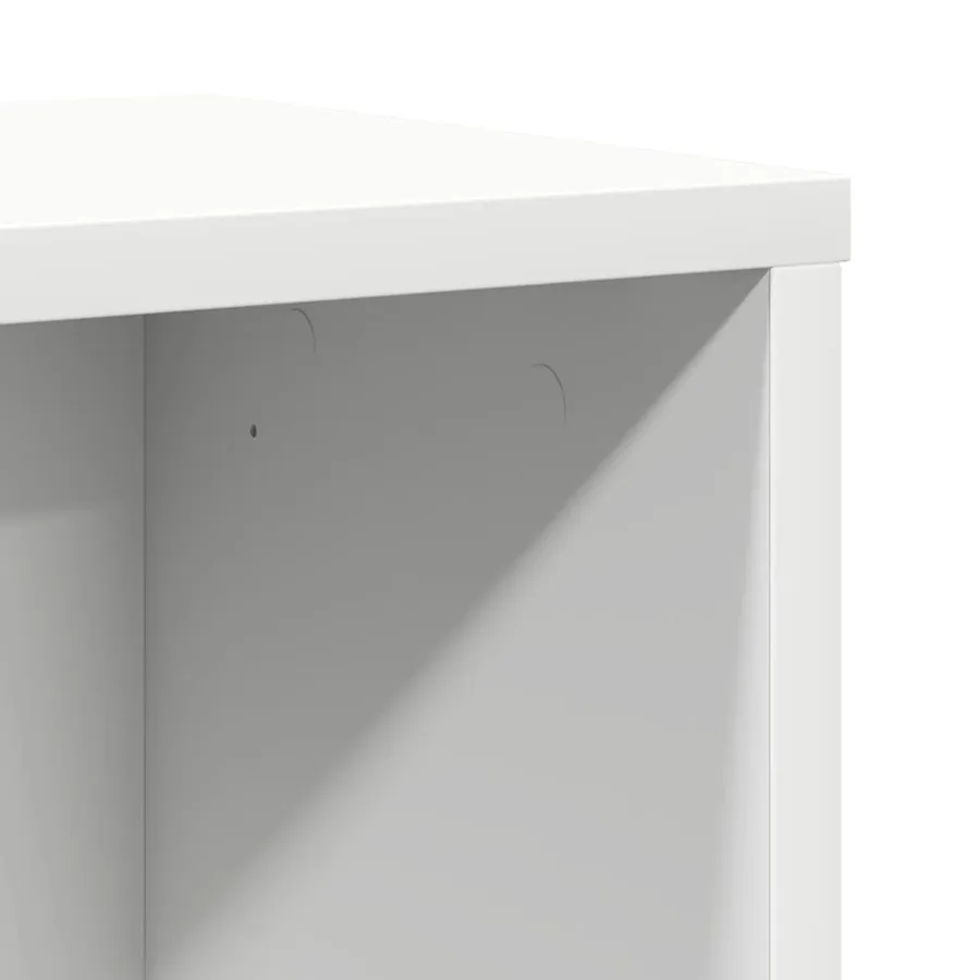 Bibliothèque blanc 60x24x76,5 cm bois d'ingénierie - 9
