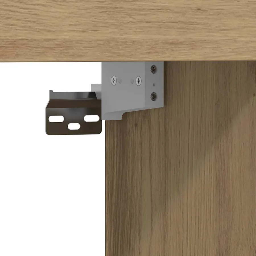 Meuble TV 152 x 22 x 113 cm chêne artisanal Bois d'ingénierie - 9