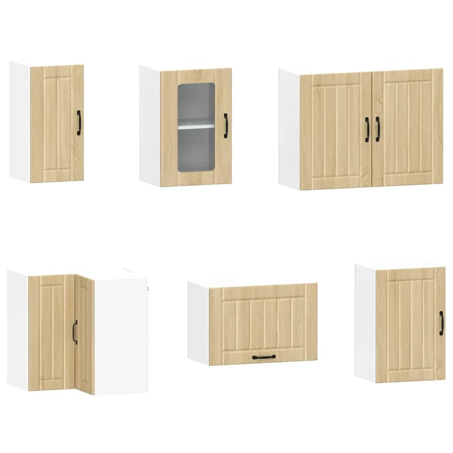 Ensemble d'armoires de cuisine 11 pcs Lucca bois d'ingénierie - 5